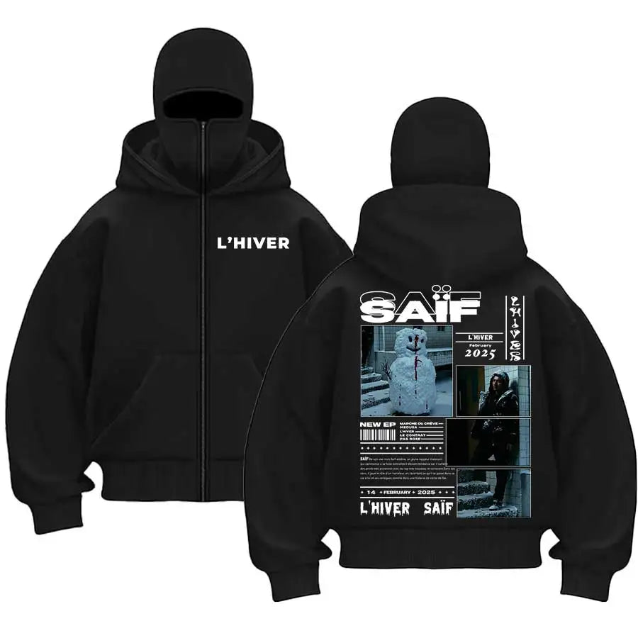 Pull Saïf à Cagoule